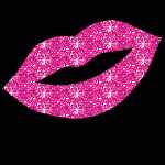 sparkly pink lips